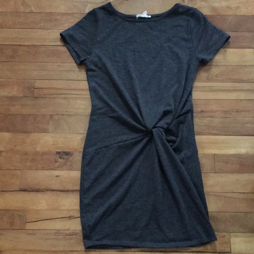 Dark gray tee shirt dress